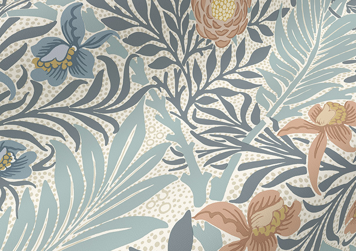 William Morris At Home Larkspur, Woad - Roller Blind - Image 4